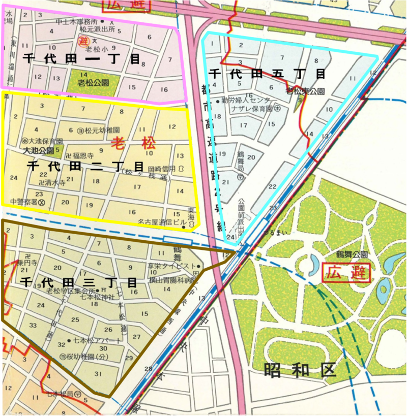 昭和63年の頃の地図