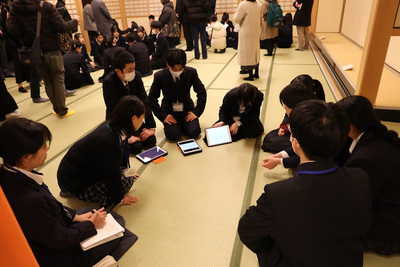 名古屋城本丸御殿見学の様子