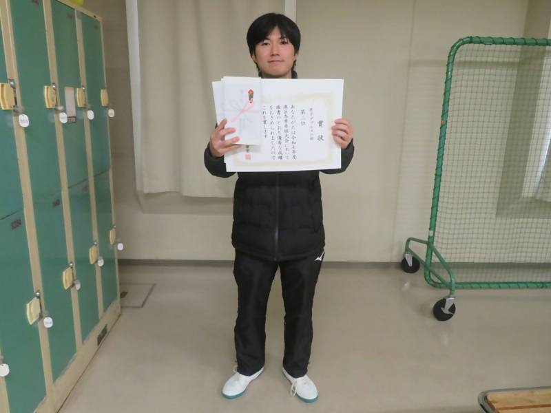 写真：男子ダブルスの部、入賞者(2/2)