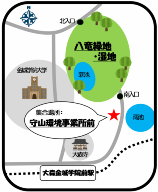 集合場所の案内図