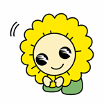 南区マスコットキャラクター　ミオーがお辞儀をしているカット