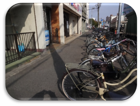 自転車の写真と画像