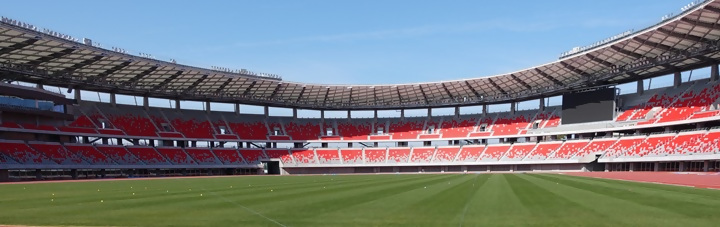 陸上競技場の写真