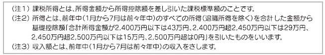 フロー図の注釈です。