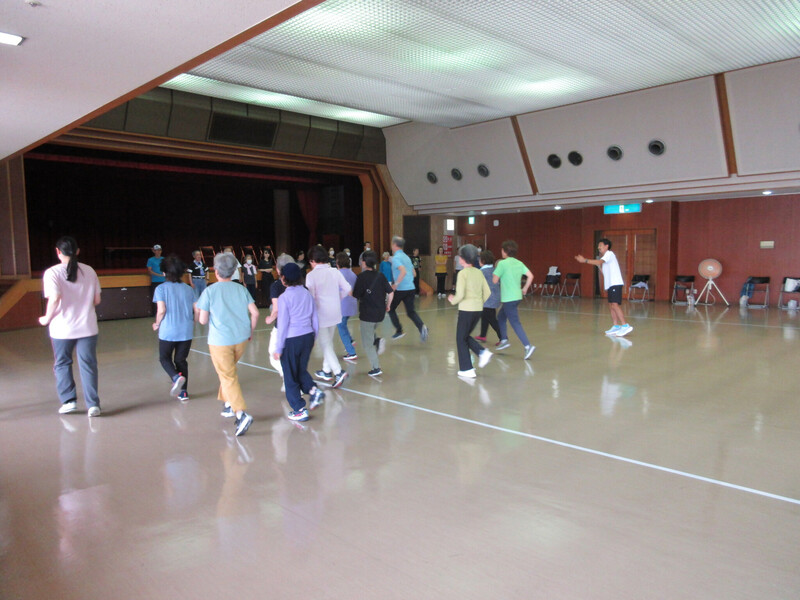 ジョギング教室の様子の写真です