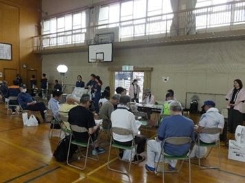 画像:要配慮者支援の話を聞く皆さんの様子