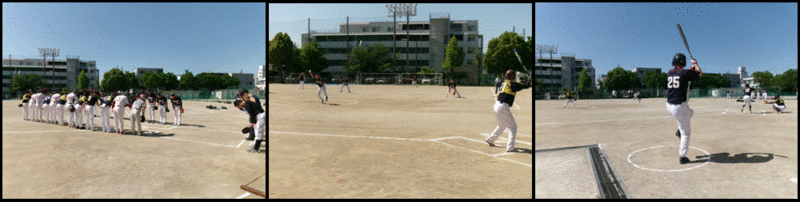 男子ソフトボールの大会風景1