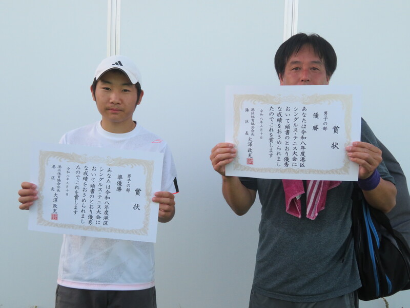 写真：男子の部の入賞者1