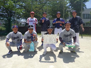 準優勝の天白学区チームの写真