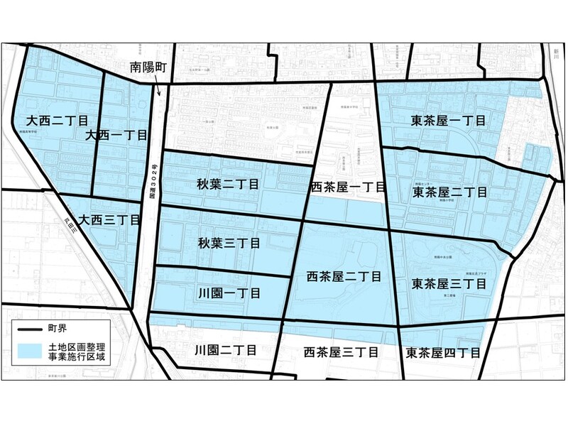 地図:現在の町界図