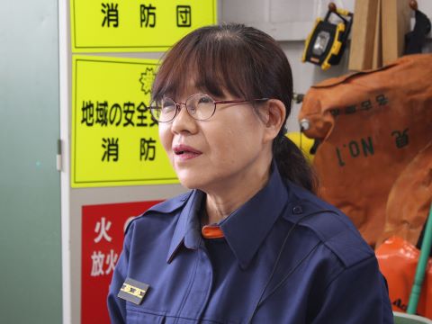 写真：大竹さんのインタビュー風景