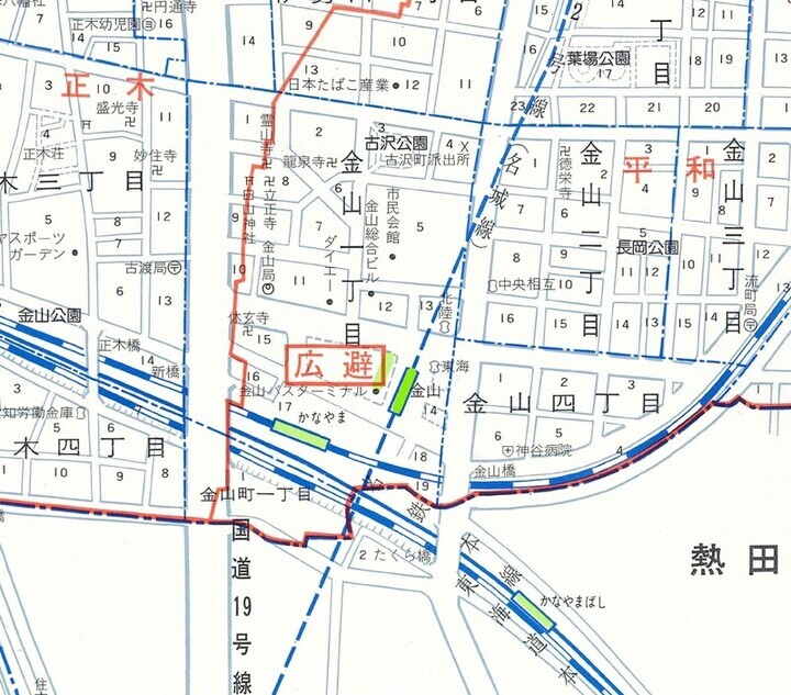 1985年(昭和60)の地図の画像