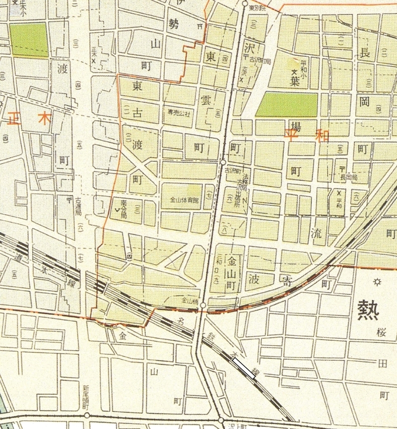 1958年(昭和33)の地図