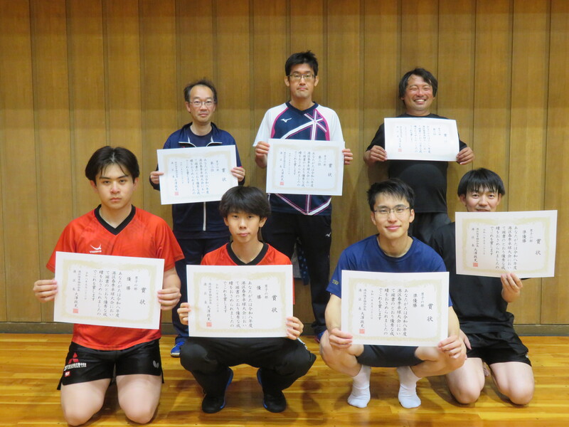 写真：男子の部、優勝者
