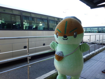 守山特別支援学校前のモリスちゃんの写真