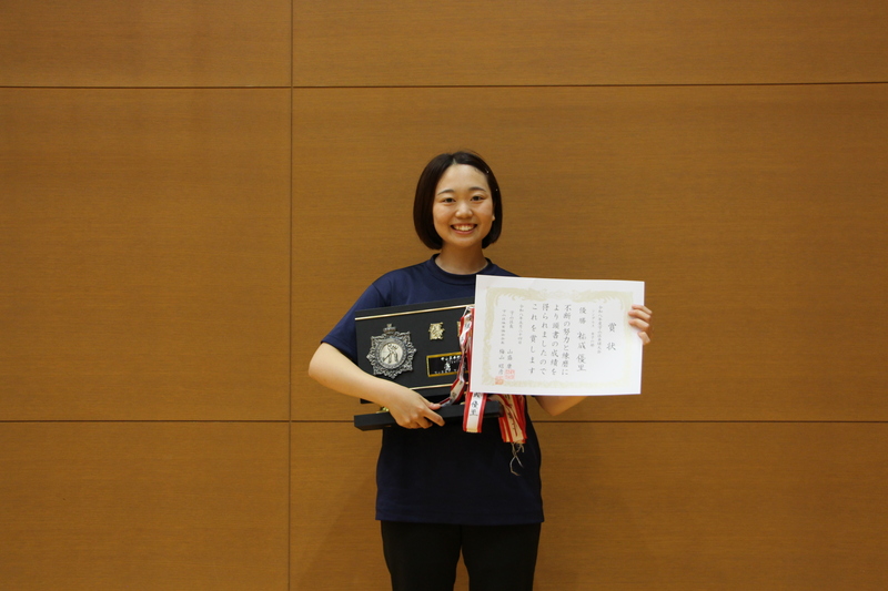 写真 女子シングルス優勝者