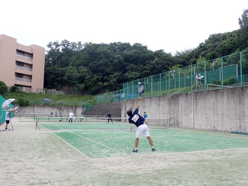 男子の部、試合中の写真