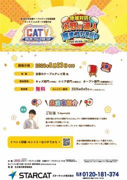写真:第4回 CATV Online Challenge Cupのチラシ