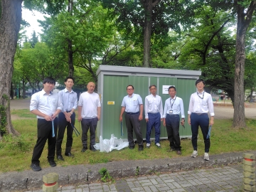東海クラリオン株式会社の清掃活動の写真