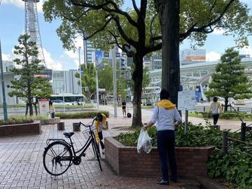 明治安田生命保険相互会社の清掃の様子の写真