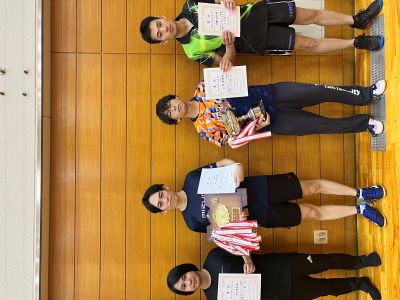 男子シングルス受賞者の写真