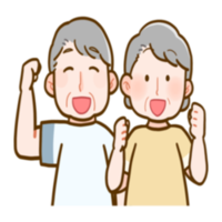 元気なふたりのシニア