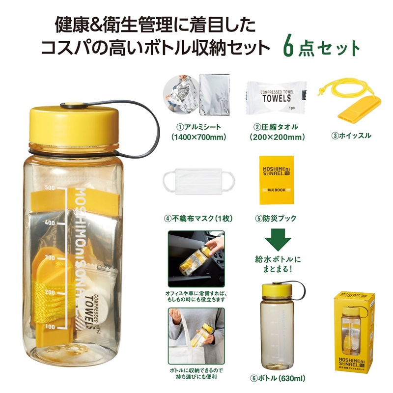 防災ボトルの内容