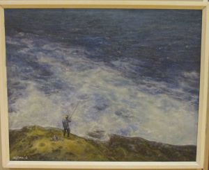 写真：洋画部門市長賞の作品