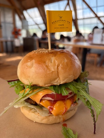 手作りのハンバーガー