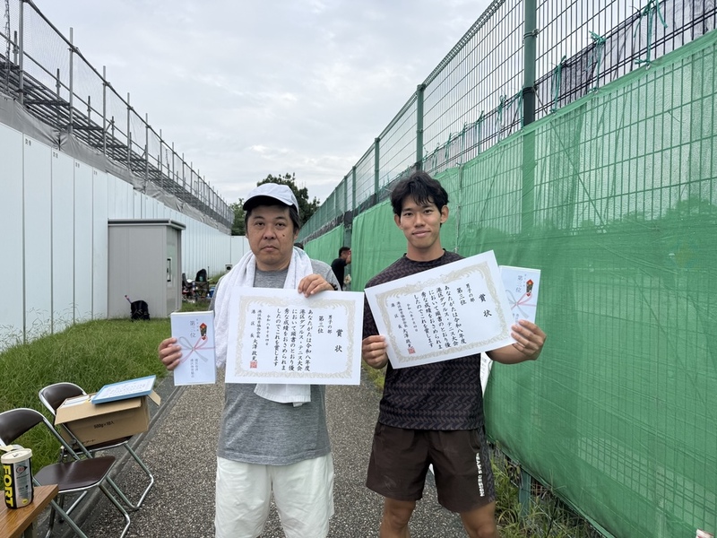 男子の部、入賞者の写真です。