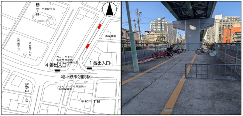 東別院駅自転車駐車場内ポート