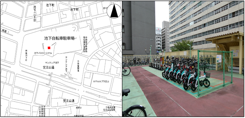 池下駅自転車駐車場内ポート