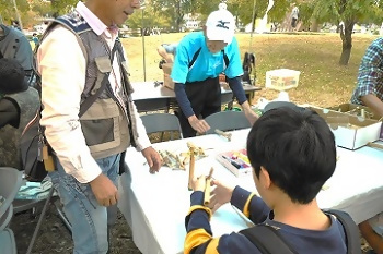 区民まつりでのブース出展の様子