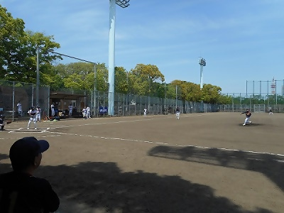 第65回熱田区学区対抗OB軟式野球大会の様子