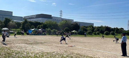ソフトボール女子の試合