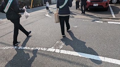消えかかっている道路標示のチェック