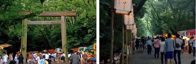 屋台の様子の画像
