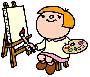 絵を描く女の子