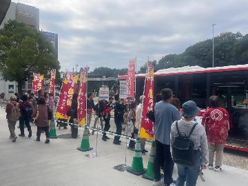 無料巡回バスの昨年の様子