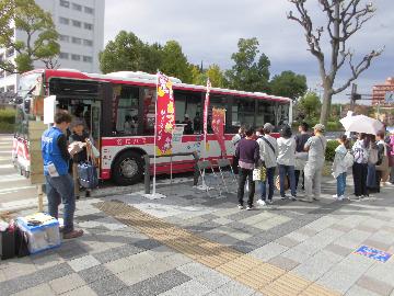 無料巡回バスの昨年の様子