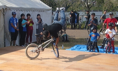 BMXショーの写真