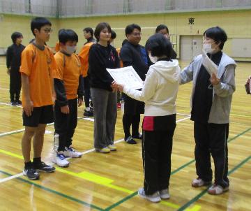 家族の部の優勝チームの写真