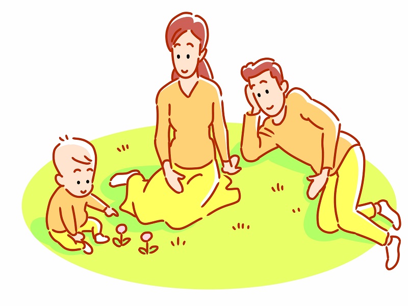 親子でおさんぽの画像