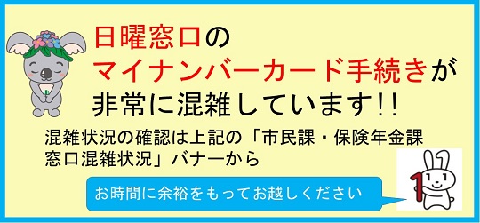 日曜窓口混雑