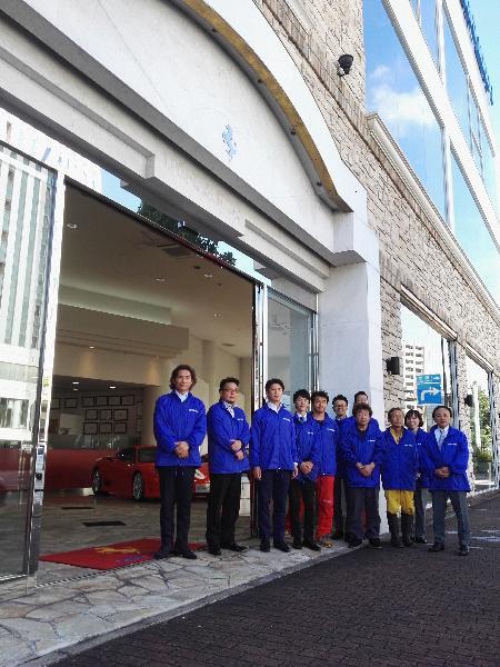 交通安全キャンペーンに参加した社員の皆様