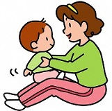赤ちゃんとお母さんのイラスト