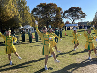 ポッカレモン消防音楽隊の演奏の様子