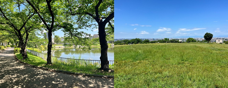 螺貝公園、滝の水公園の写真です