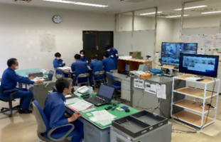 排水調整情報伝達訓練（水処理センター）の画像