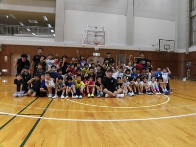 令和7年度小学生バスケットボール教室2部参加者のみなさん